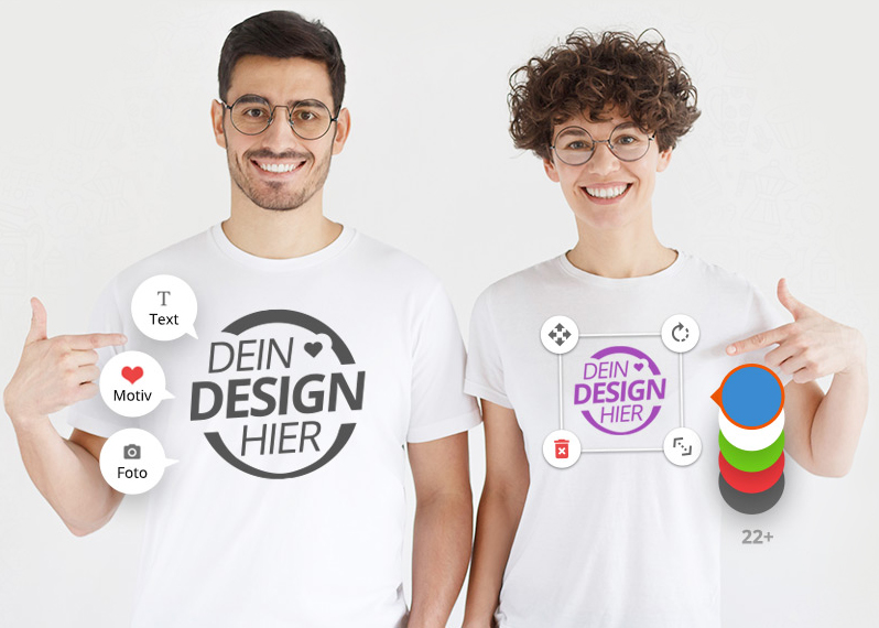 Shirttuning - Individuelle Kleidung und Fotogeschenke online gestalten